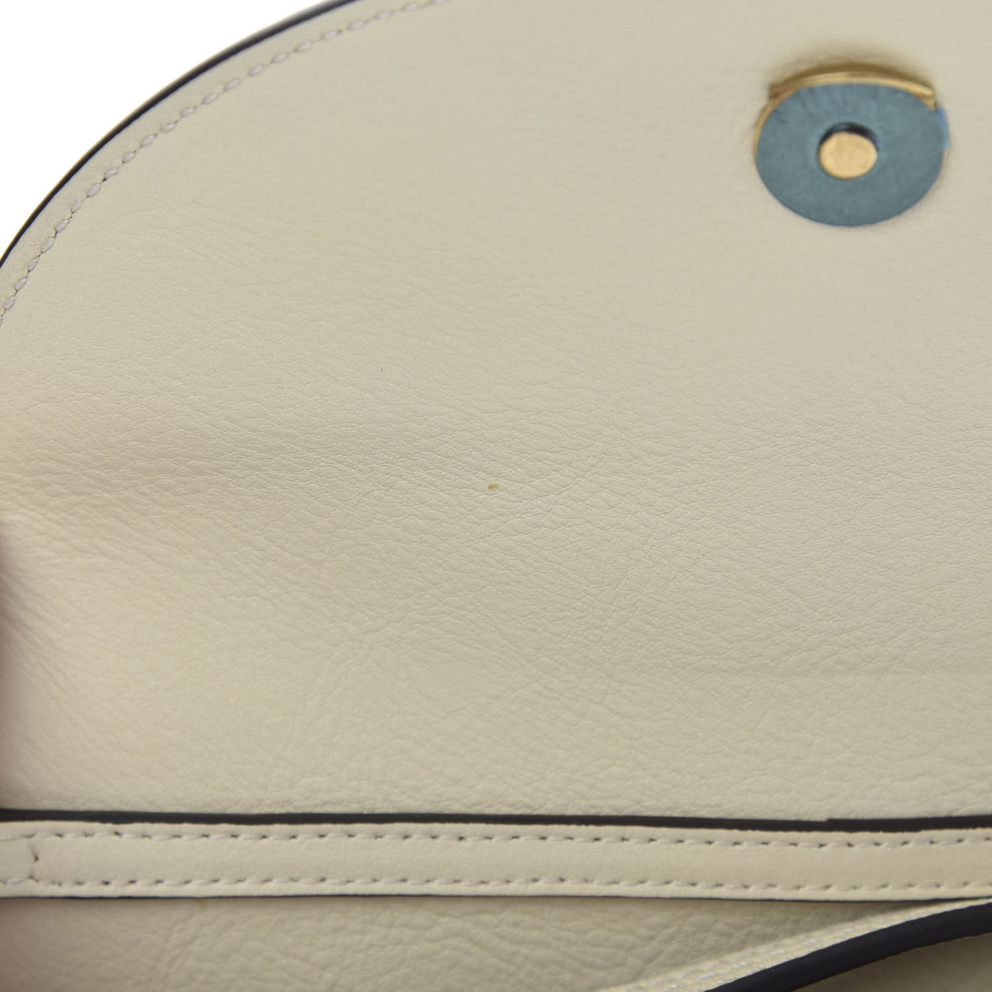 Calfskin Small Nile Bracelet Minaudiere Bag Off White