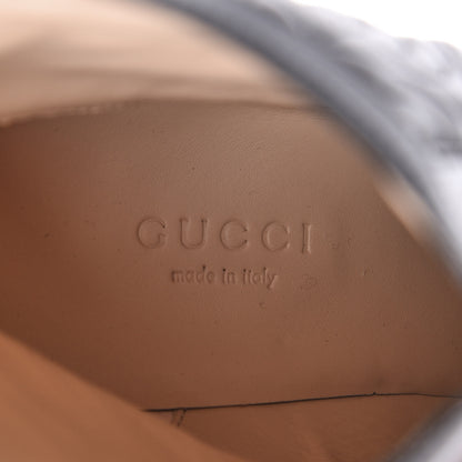 Gucci Calfskin Nappa Rhombus Quilted Trip Ankle Boots 37.5 Black 7 of 7