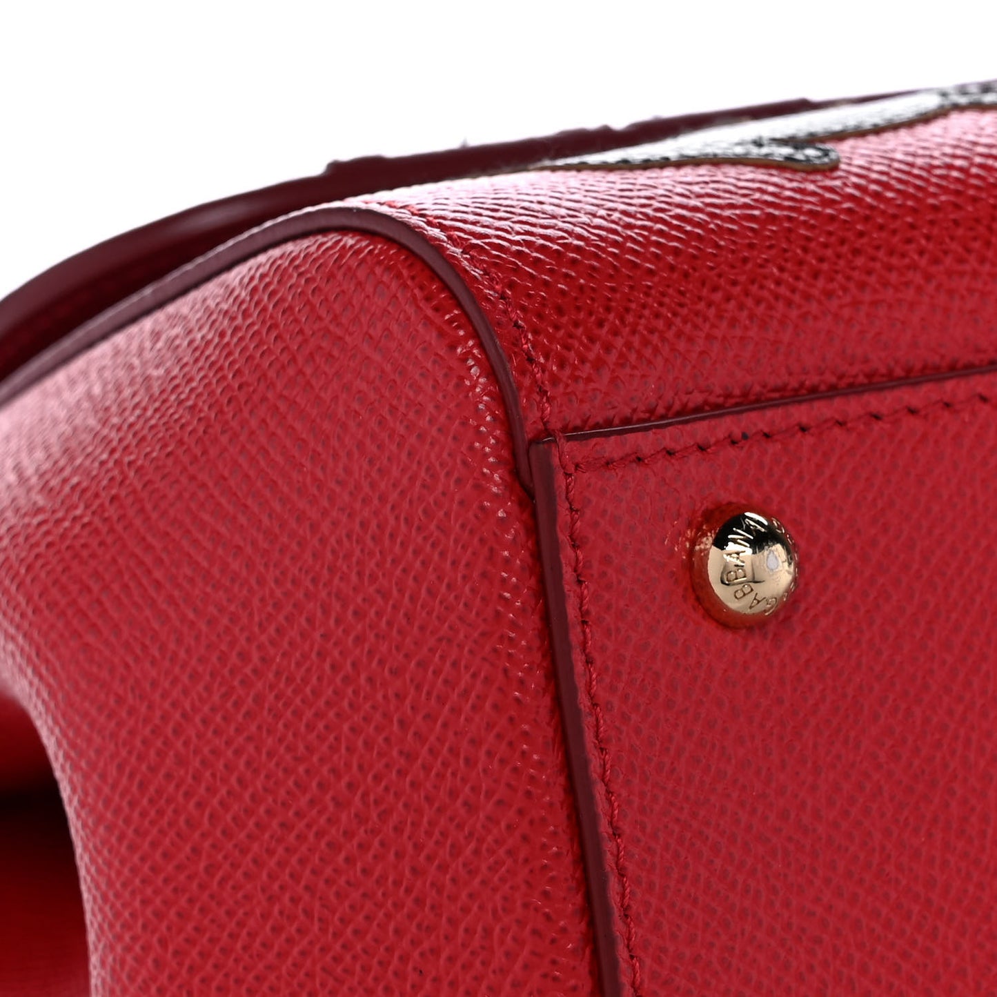 Dauphine Studded Medium DG Family Patch Miss Sicily Satchel Red