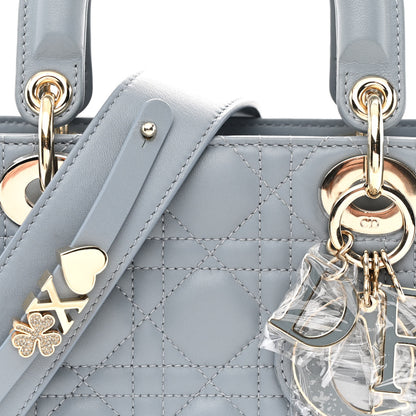 Christian Dior Lambskin Cannage Small My ABCDior Lady Dior Cloud Blue 8 of 11