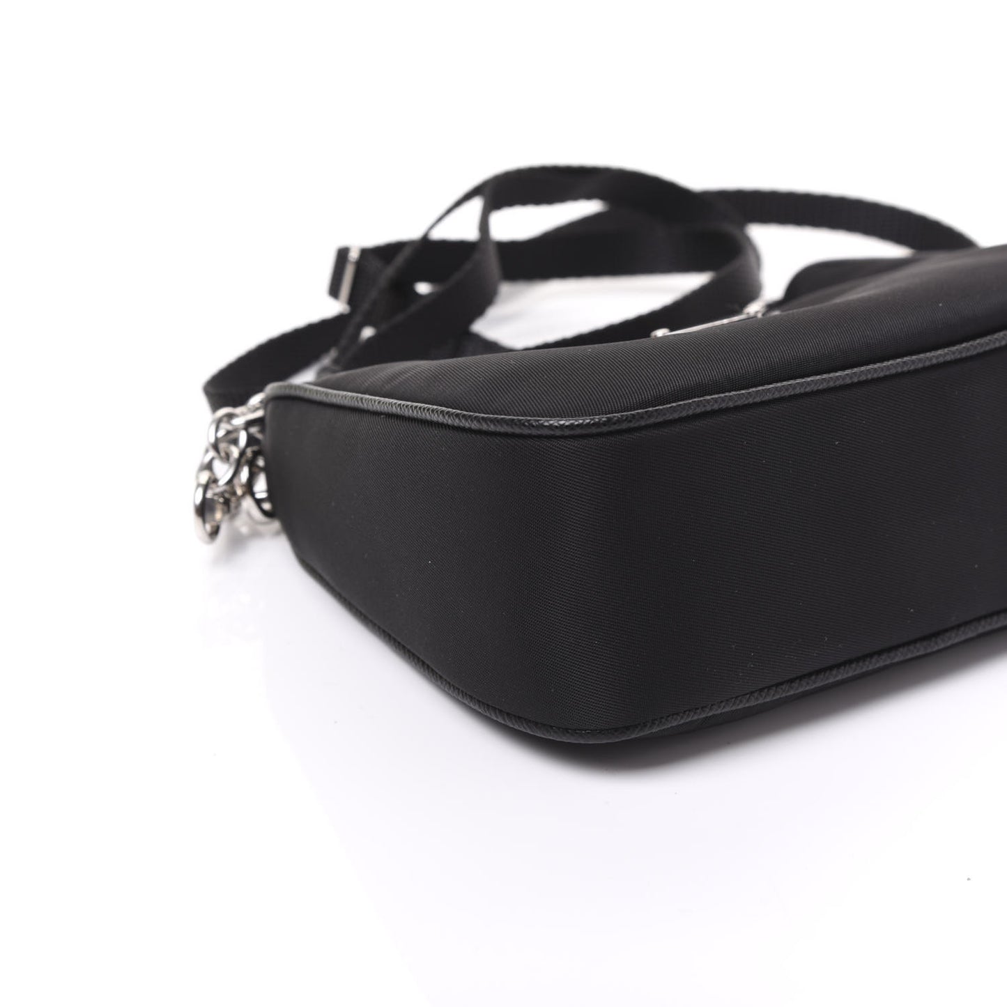 Tessuto Nylon Mini Re-Edition 2000 Shoulder Bag Black