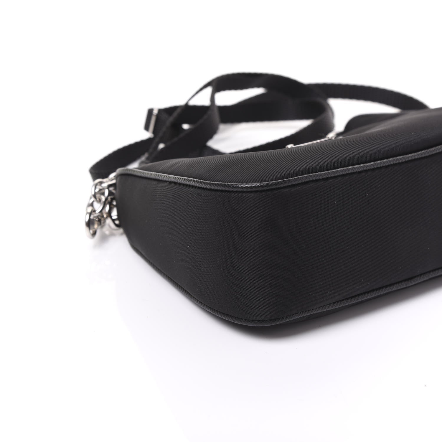 Prada Tessuto Nylon Mini Re-Edition 2000 Shoulder Bag Black 5 of 9