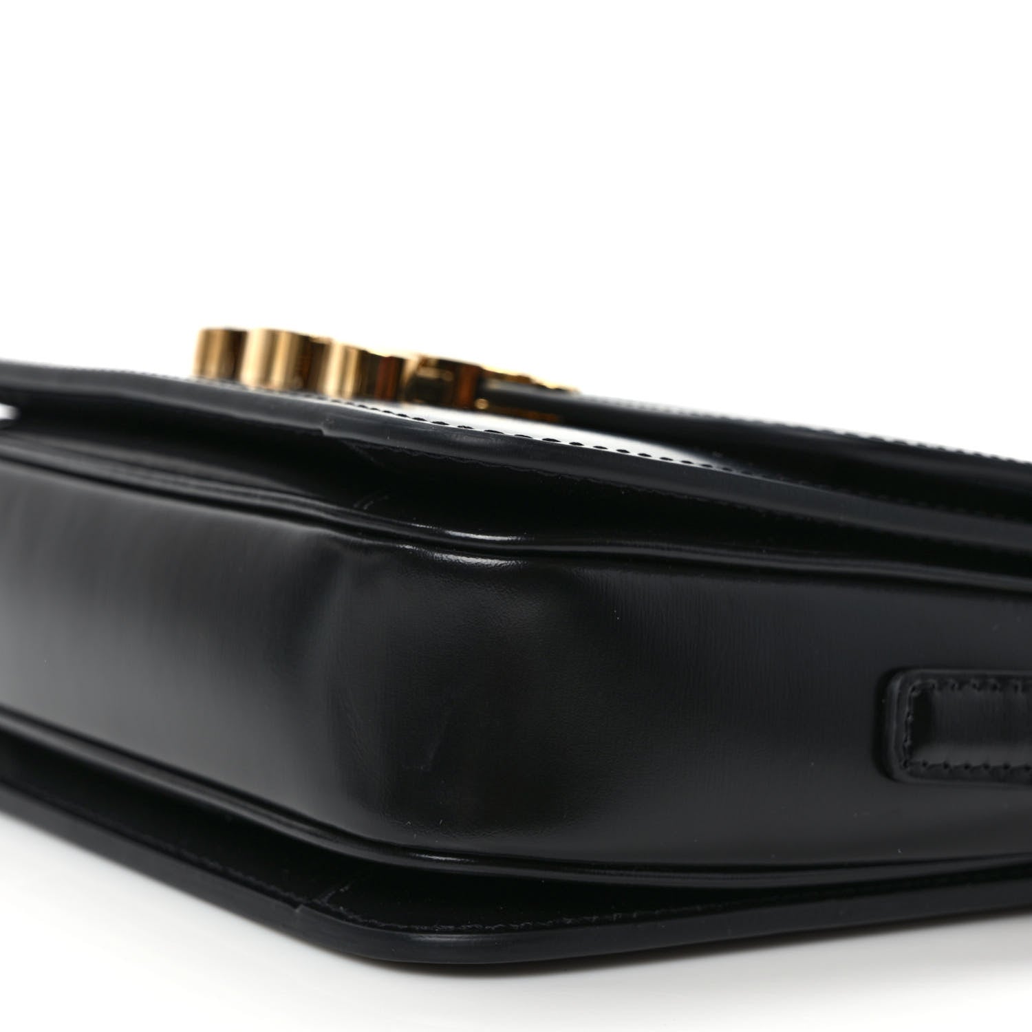 Celine Shiny Calfskin Teen Triomphe Black 8 of 9
