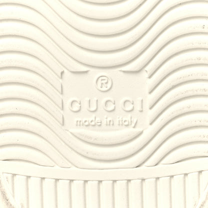 Gucci Calfskin Web Wolf Removable Patches Mens Ace High Top Sneakers 8.5 White 7 of 9