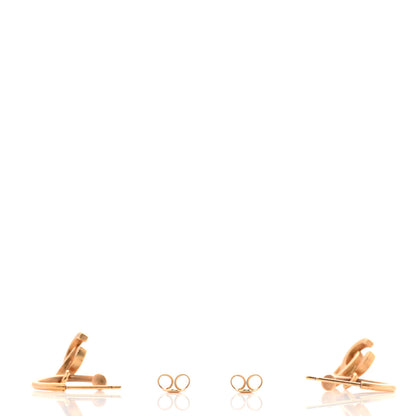 Chanel CC Hoop Drop Earrings Gold 3 of 3