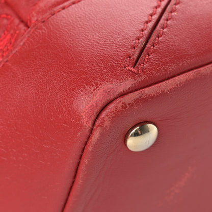 Versace Barocco Quilted Nappa Altea Vanitas Satchel Red 9 of 22