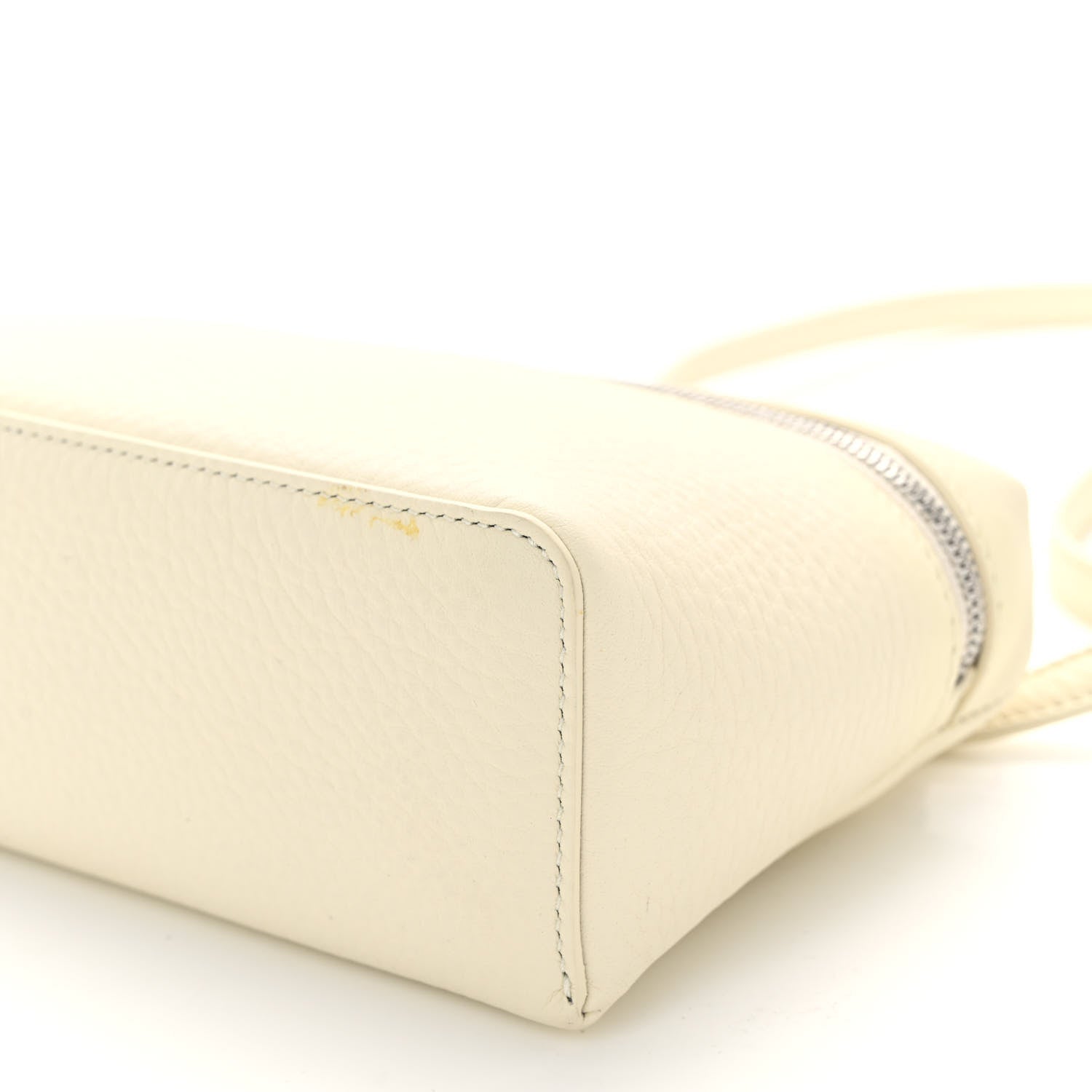 Loro Piana Grained Calfskin L19 Extra Pocket Pouch Whisper White 9 of 10