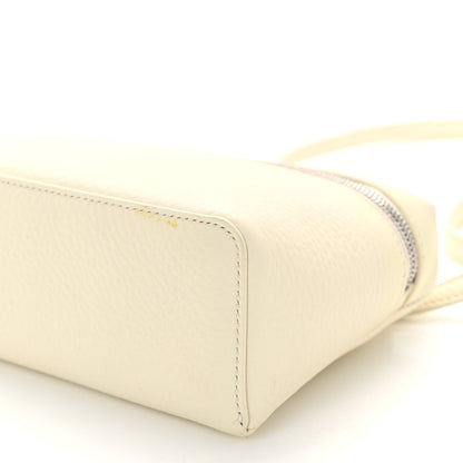 Loro Piana Grained Calfskin L19 Extra Pocket Pouch Whisper White 9 of 10