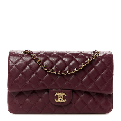 Chanel Caviar Quilted Medium Double Flap Burgundy 1 of 12