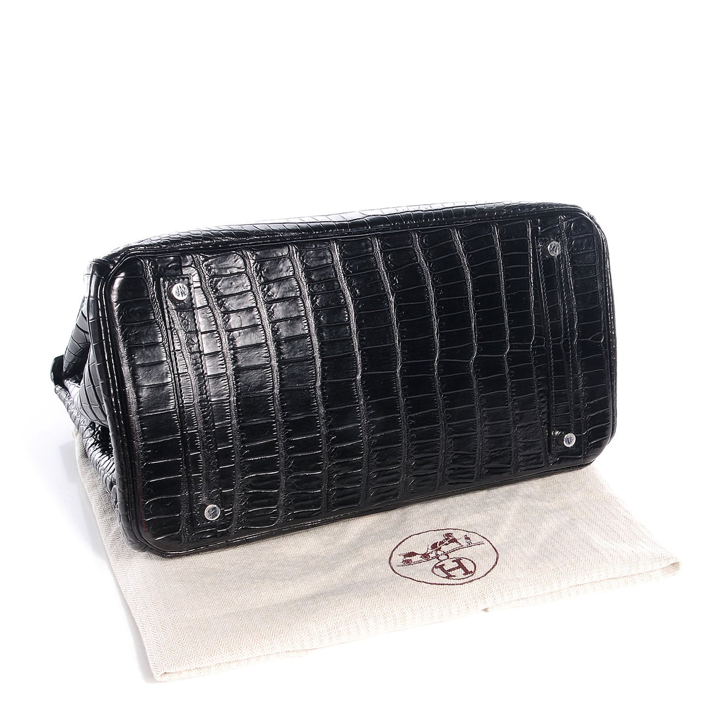 Matte Porosus Crocodile Birkin 35 Black