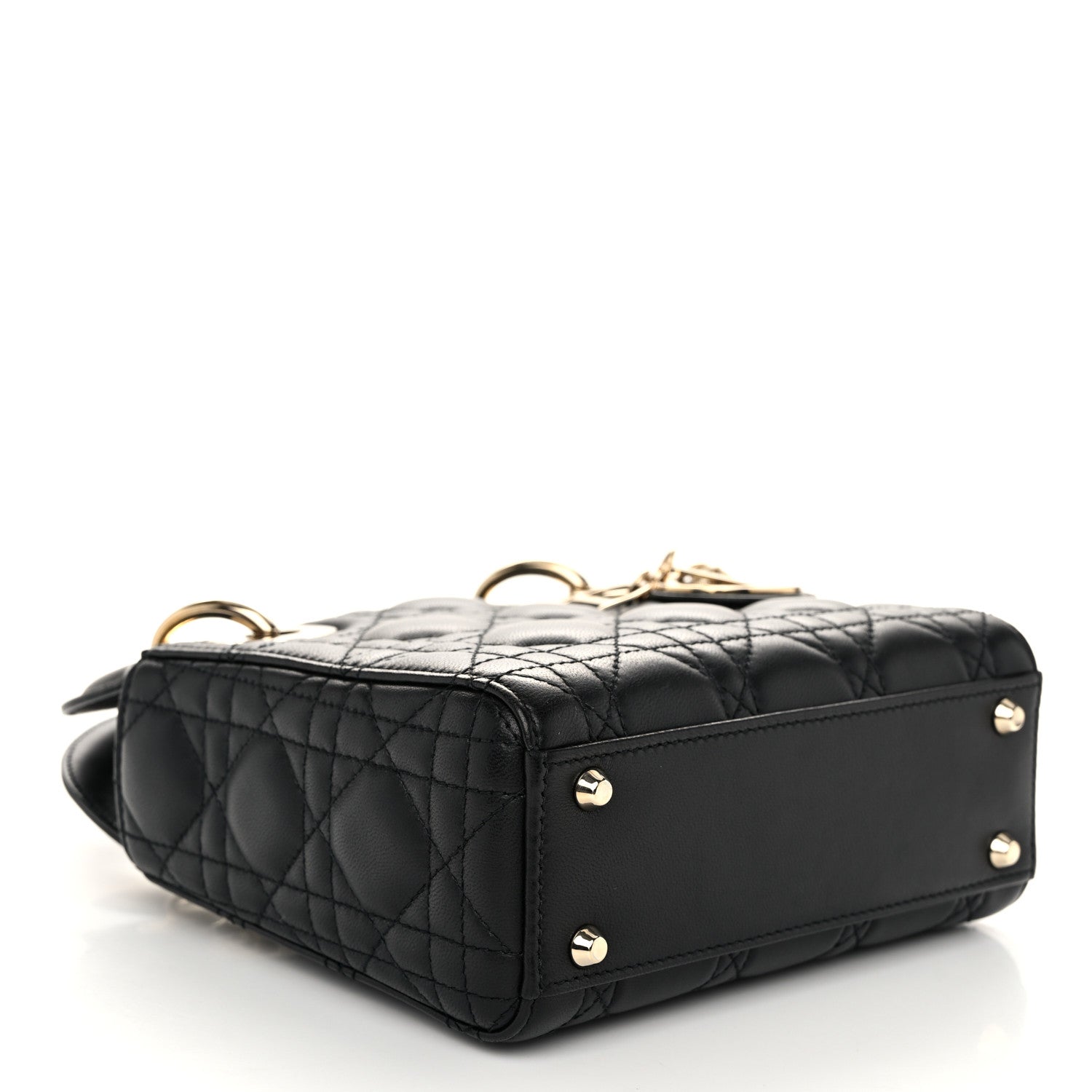 Christian Dior Lambskin Cannage Mini Lady Dior Black 4 of 10