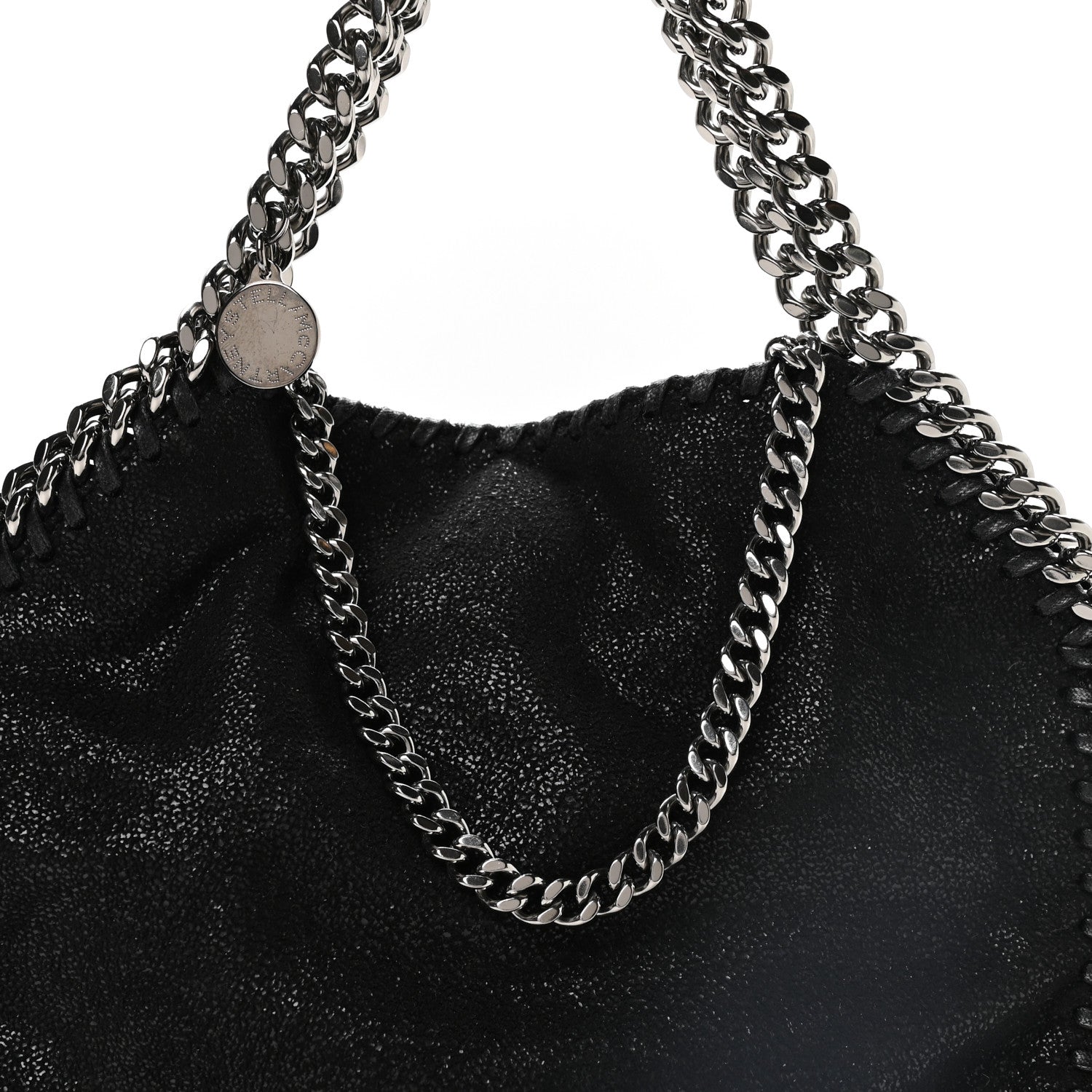Stella McCartney Shaggy Deer Mini Falabella Tote Black 8 of 10
