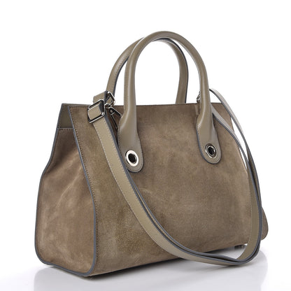 Jimmy Choo Suede Medium Riley Tote Light Khaki 4 of 10