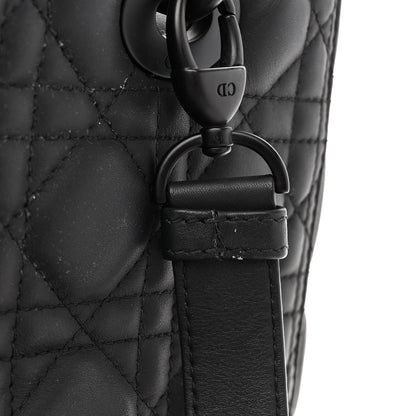 Christian Dior Ultra Matte Calfskin Cannage Medium Lady Dior Black 11 of 12