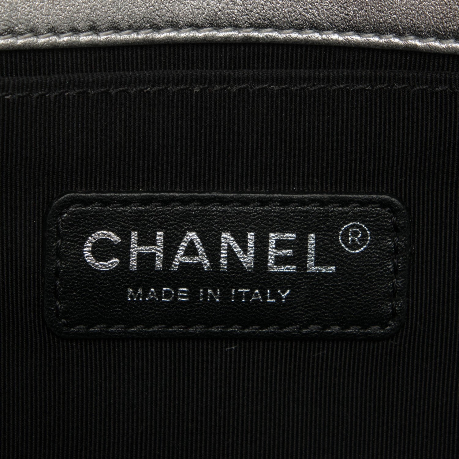 Chanel Metallic Patent Quilted Medium Boy Flap Silver 7 of 7