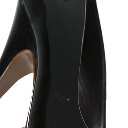 Louis Vuitton Patent Calfskin Oh Really Peep Toe Pumps 40 Amarante 10 of 11
