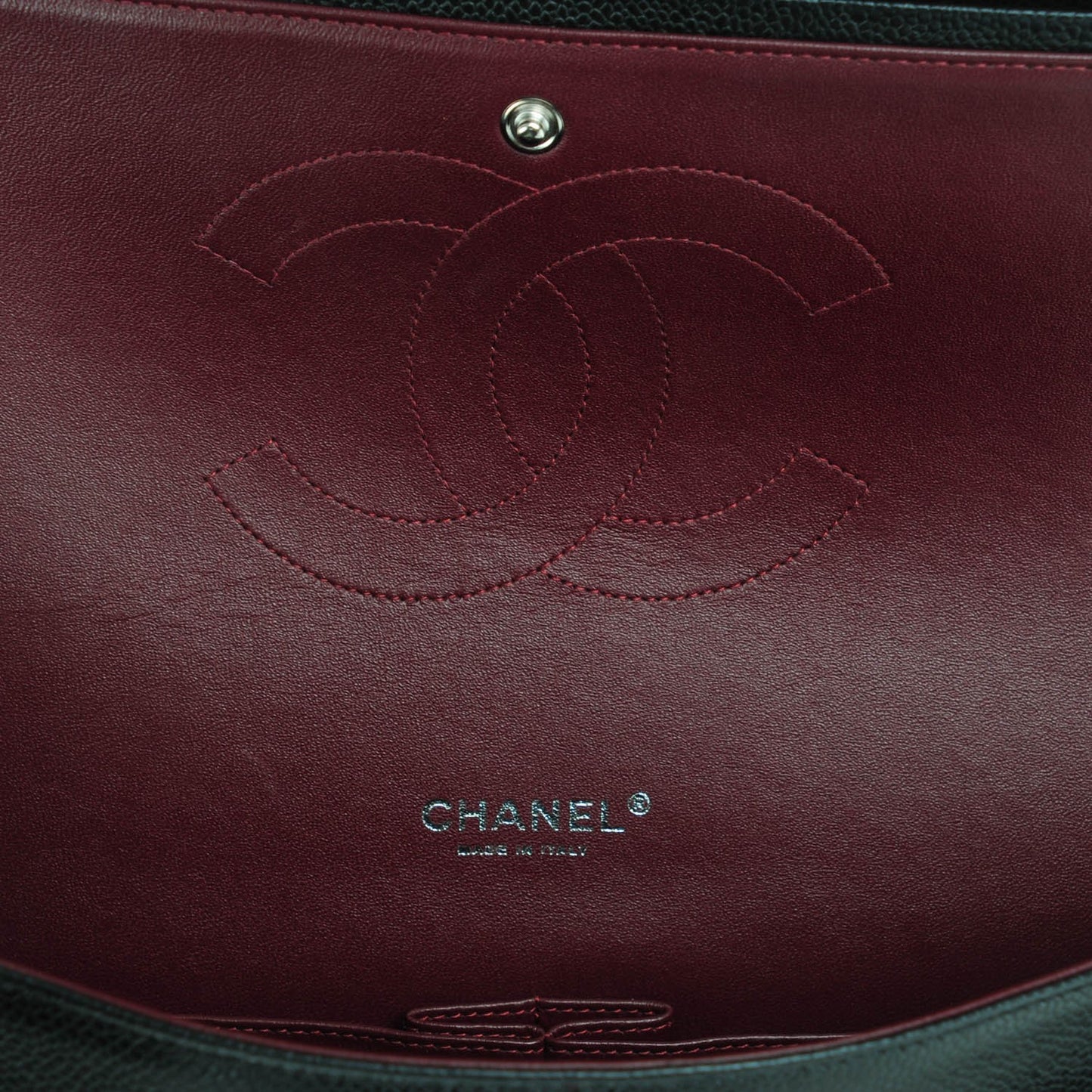 Caviar Quilted Maxi Double Flap Black
