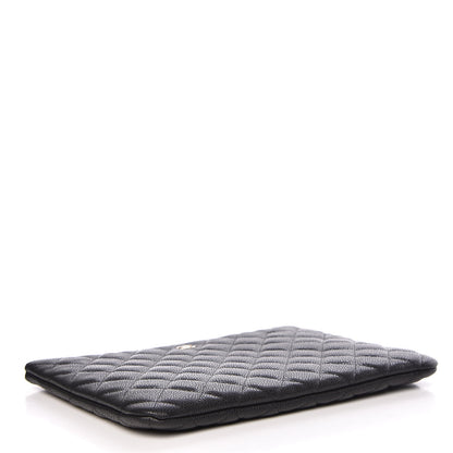 Chanel Caviar Quilted Medium Cosmetic Case Black 4 of 11