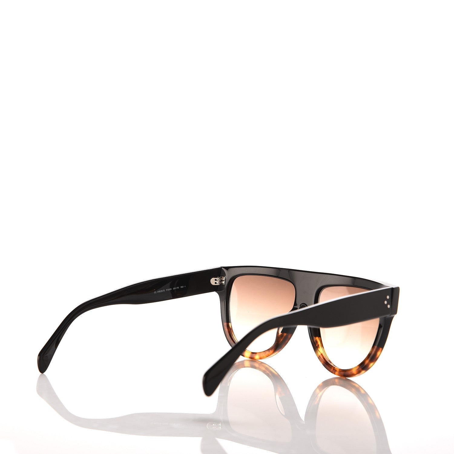 Celine Shadow Sunglasses CL 41026/S Black Havana 4 of 7