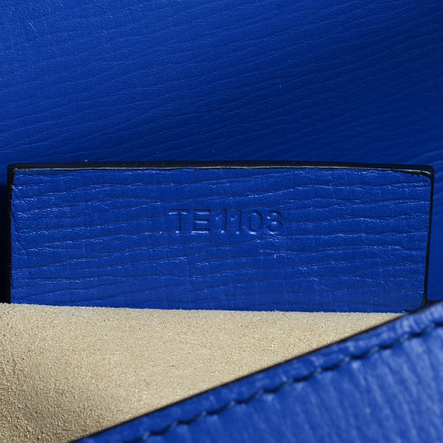 Textured Calfskin Mini Pandora Box Crossbody Bag Blue