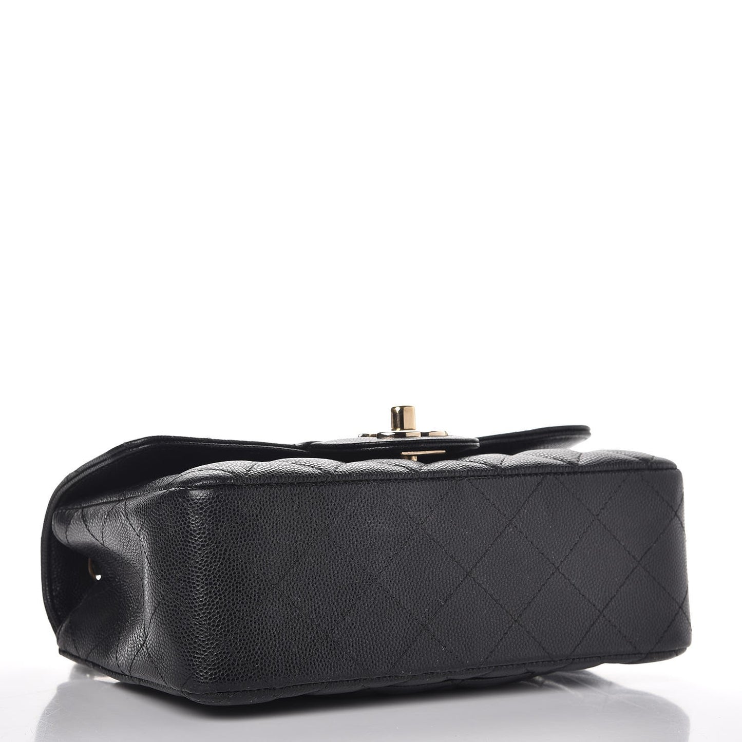 Caviar Quilted Mini Rectangular Flap Black