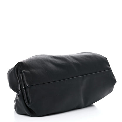 Bottega Veneta Smooth Butter Calf The Pouch Oversized Clutch Black 4 of 9