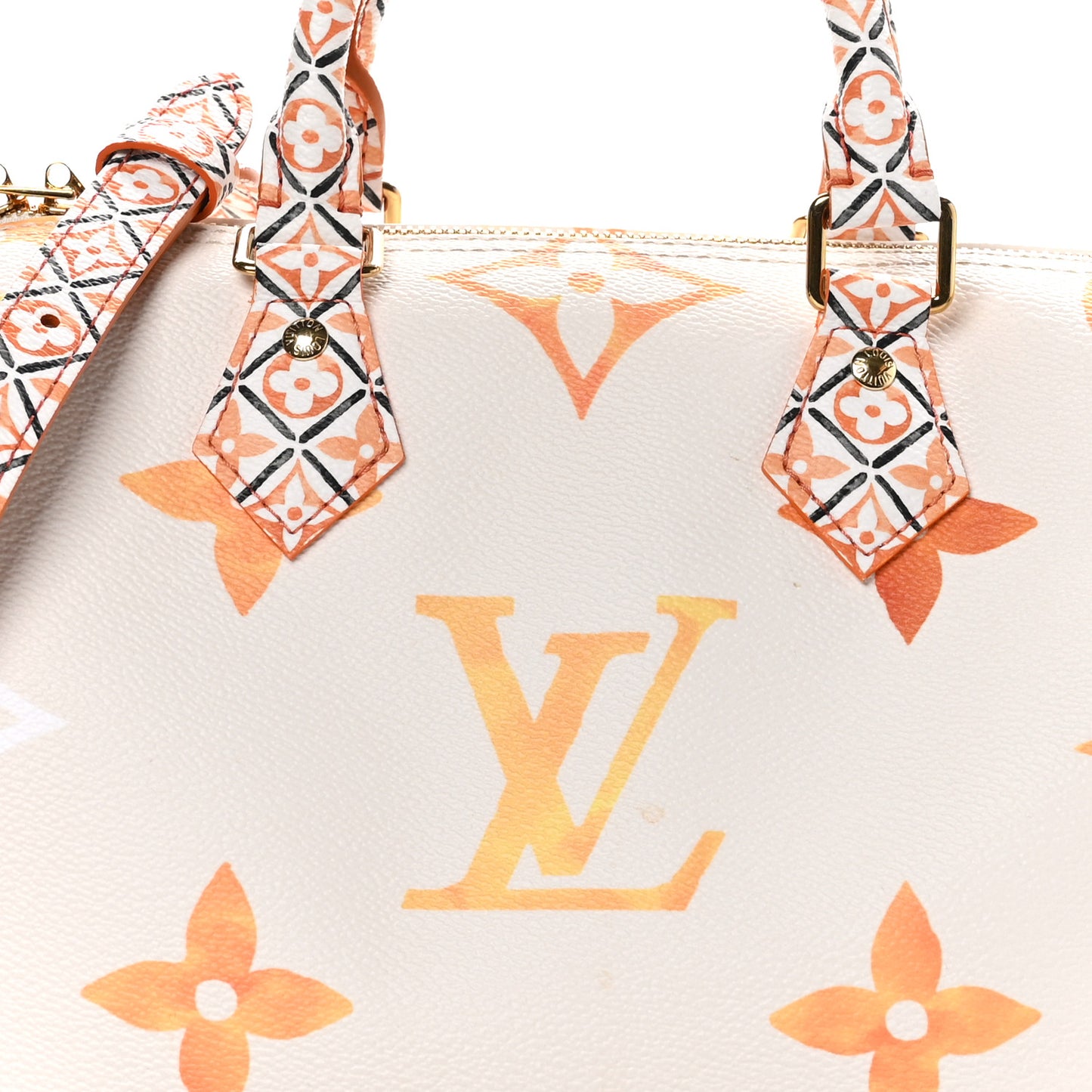 LOUIS VUITTON Monogram Giant By The Pool 2.0 Speedy Bandouliere 25 Apricot