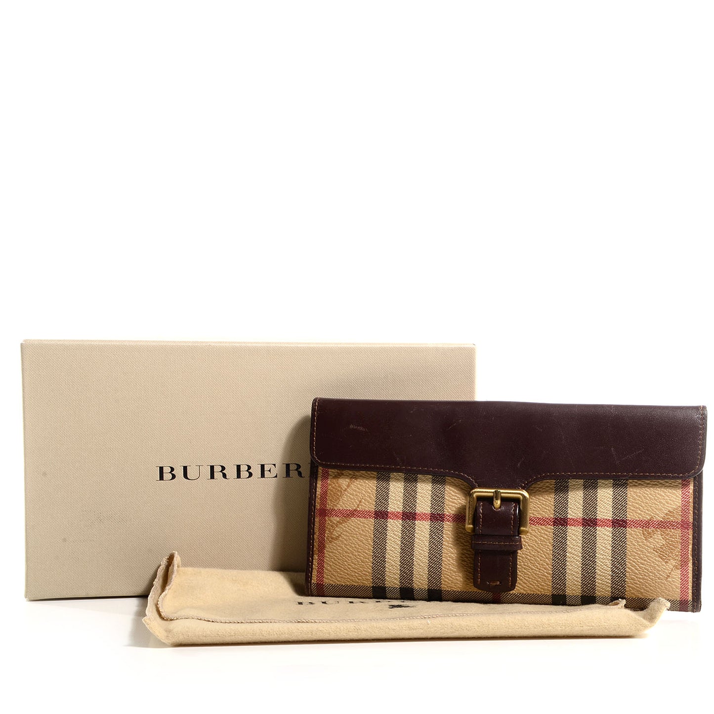 Haymarket Check Continental Wallet Brown