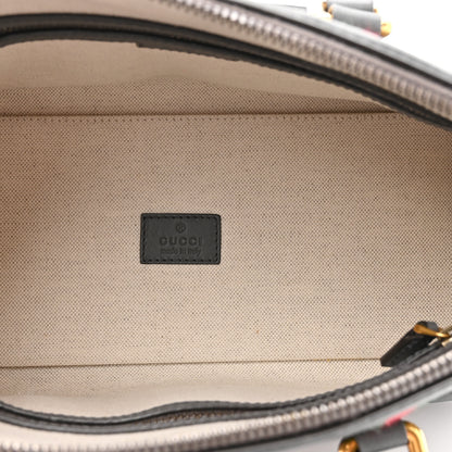 Gucci Koi Calfskin Small Bauletto Duffle Top Handle Bag Grey 5 of 11