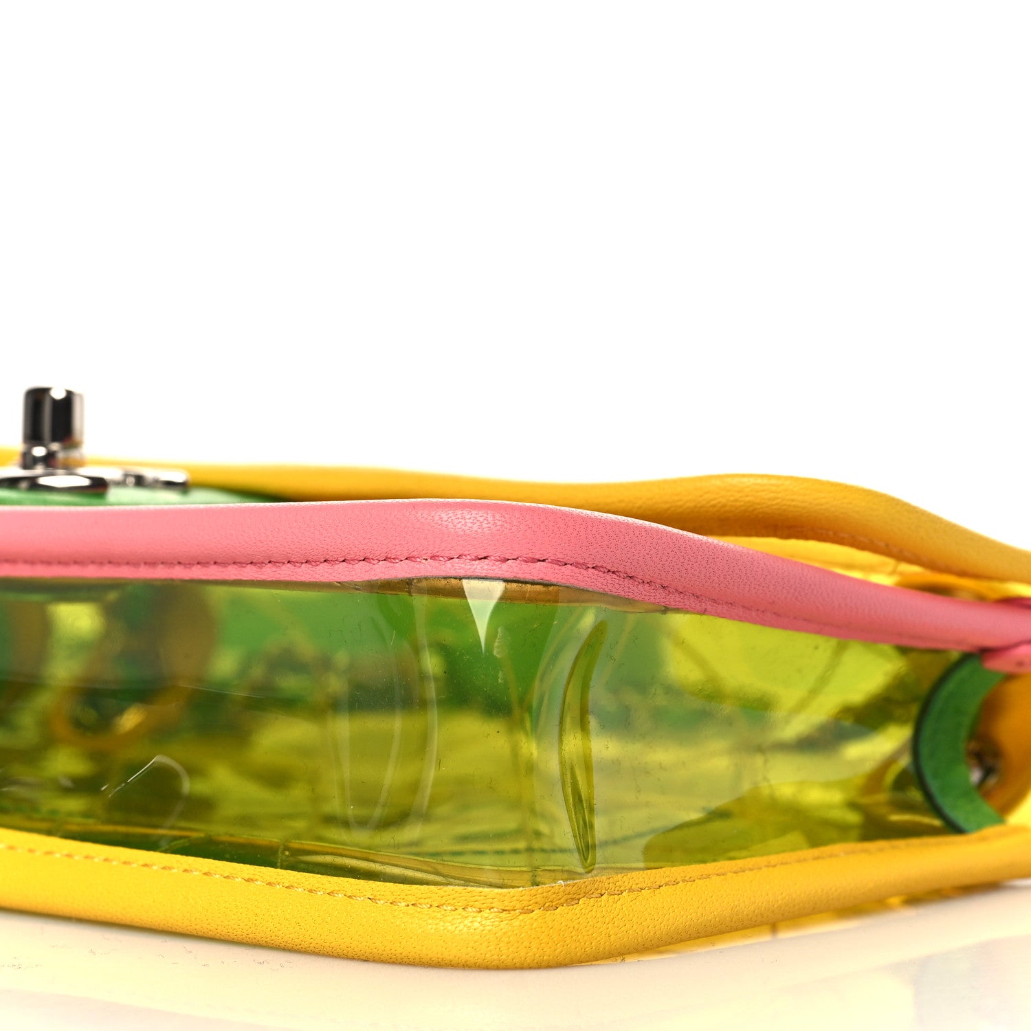 Chanel Lambskin PVC Quilted Mini Coco Splash Flap Yellow Green Pink 9 of 9