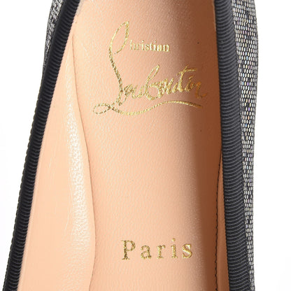 Christian Louboutin Glitter Spotlight Rosella Flats 38 Blue Khol Black 10 of 11