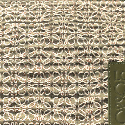 Loewe Jacquard Anagram Calfskin Clutch Avocado Green 8 of 10