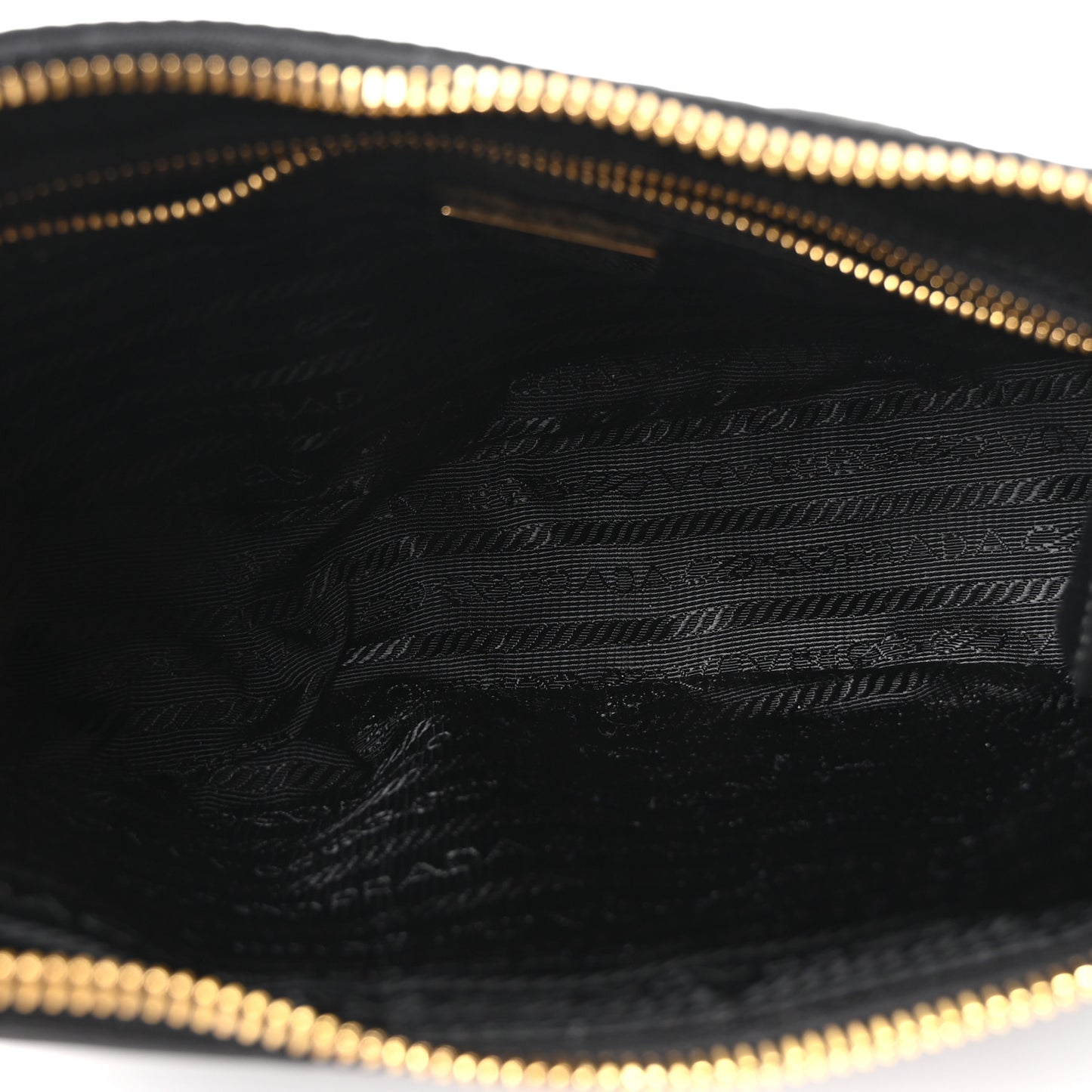 Re-Nylon Saffiano Demi-lune Shoulder Bag Black