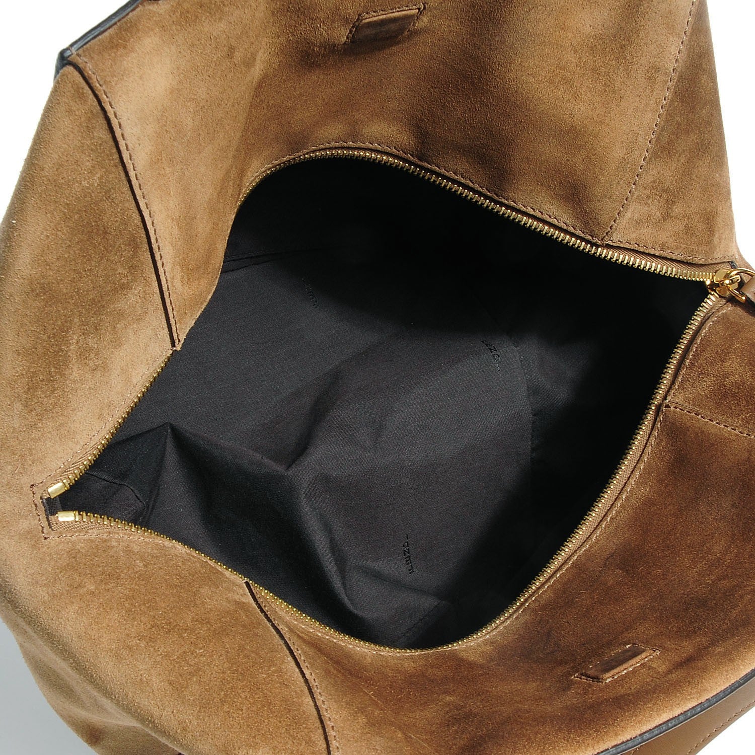 Fendi Calfskin Suede Boston Satchel Foresta 4 of 11