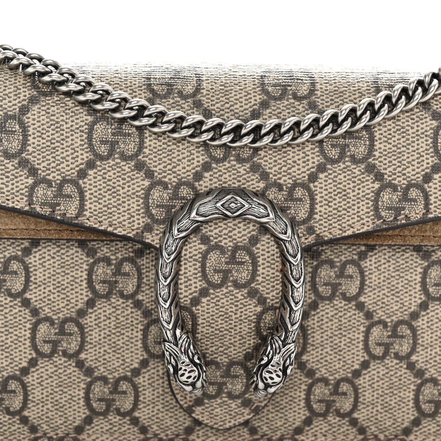 GG Supreme Monogram Super Mini Dionysus Shoulder Bag Taupe