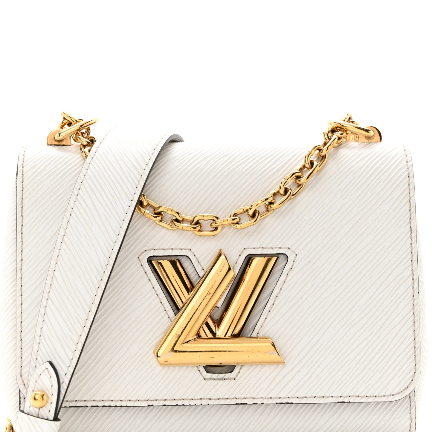 Epi Twist Shoulder Bag PM White