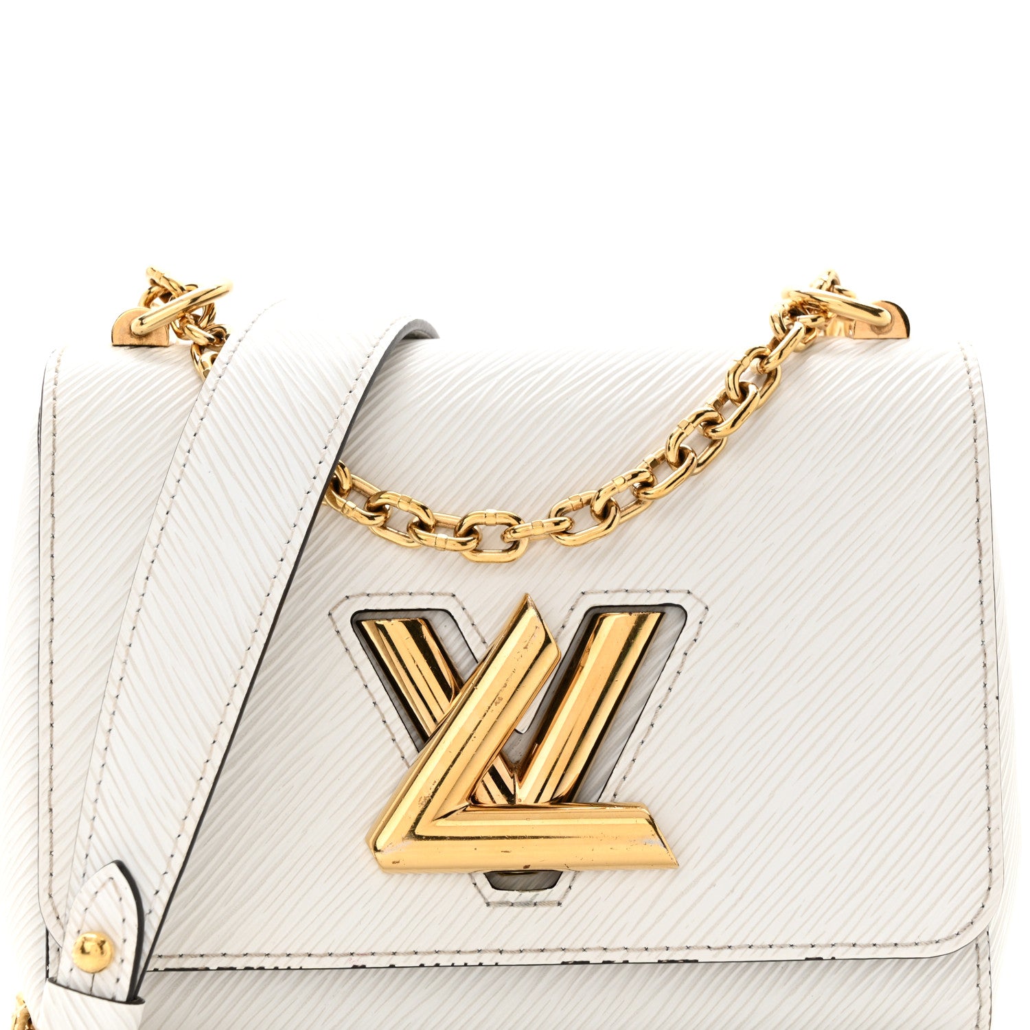 Louis Vuitton Epi Twist Shoulder Bag PM White 7 of 17