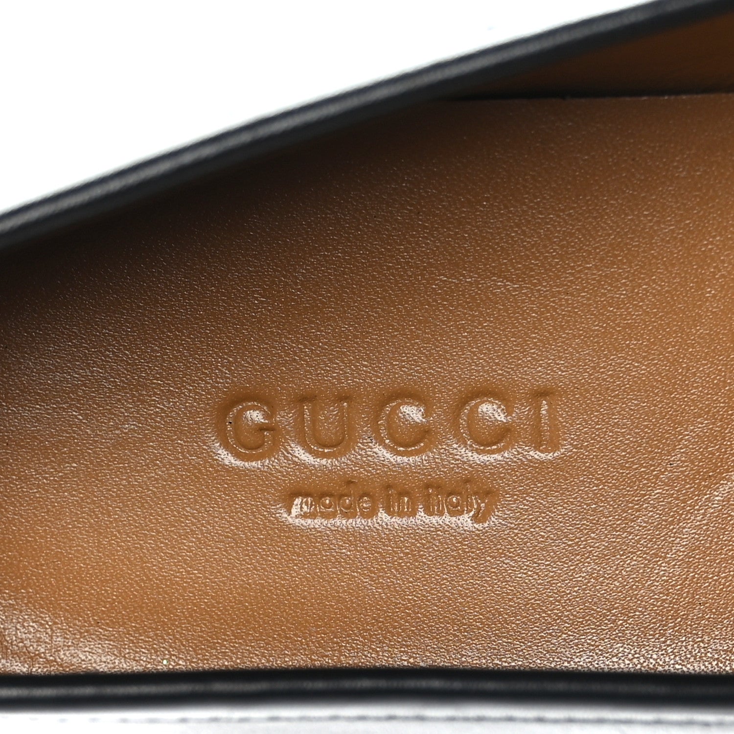 Gucci Lambskin Womens Brixton Horsebit Loafers 37.5 Black 7 of 9