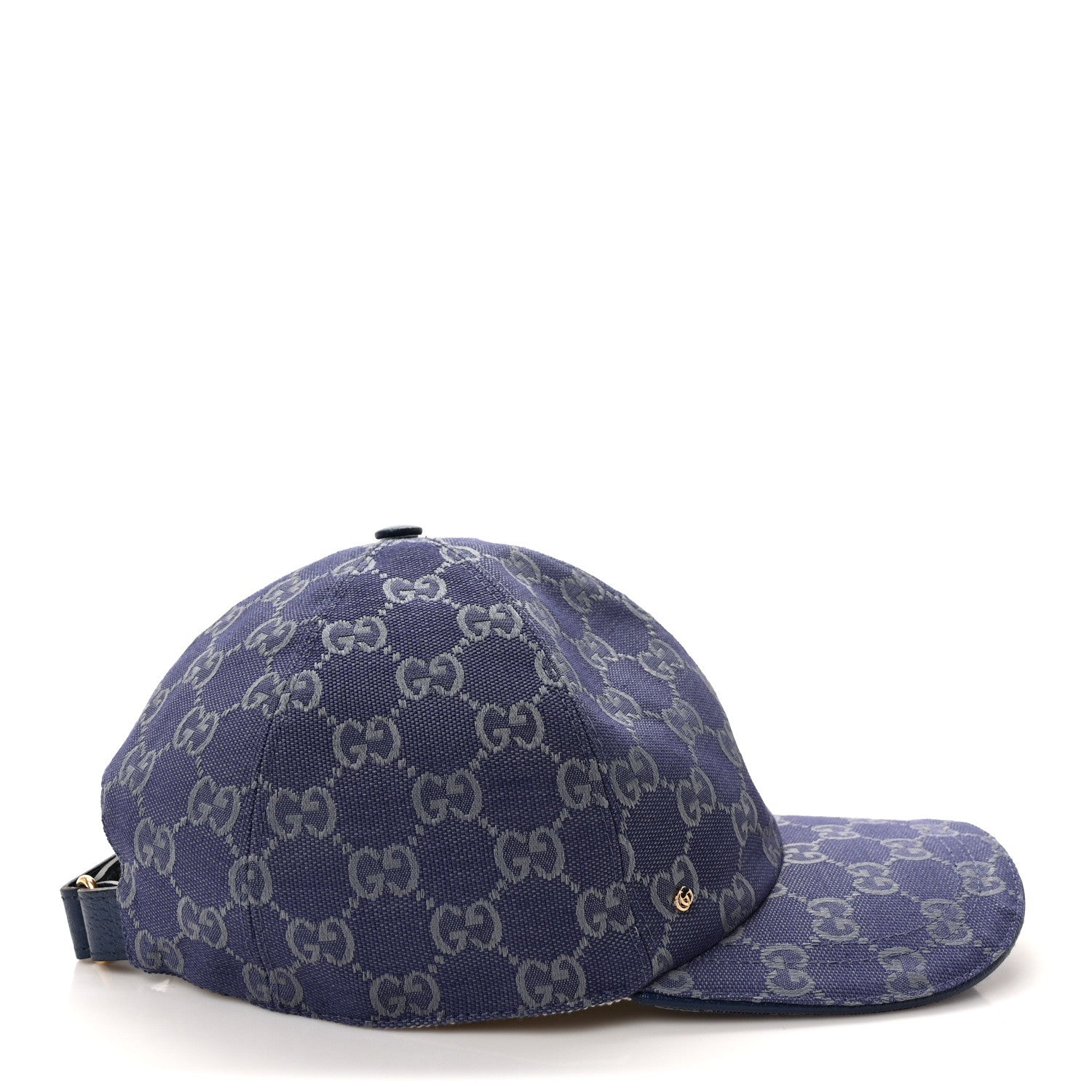 Gucci Monogram New GG Baseball Hat XL Blue Grey 5 of 9