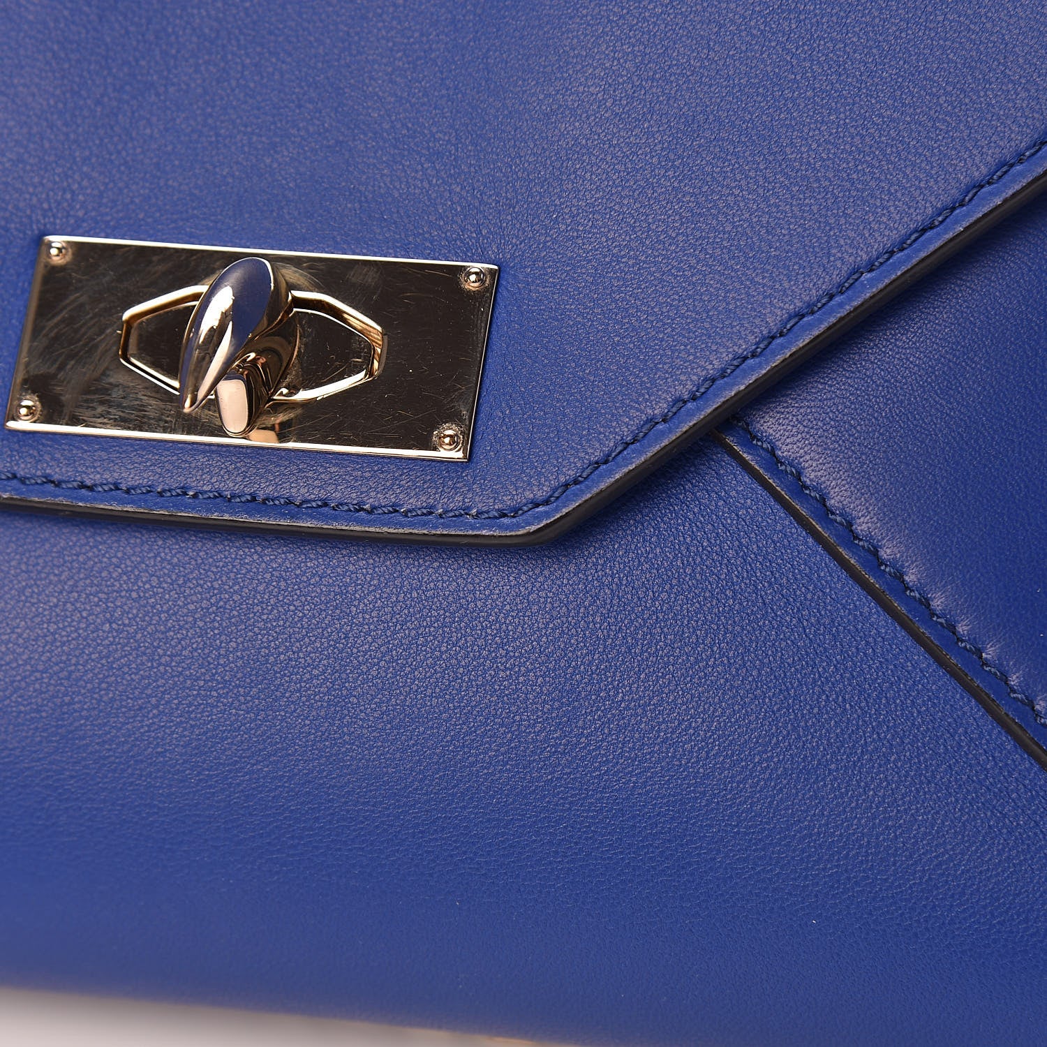 Givenchy Lambskin Medium Shark Lock Envelope Shoulder Bag Blue 13 of 15