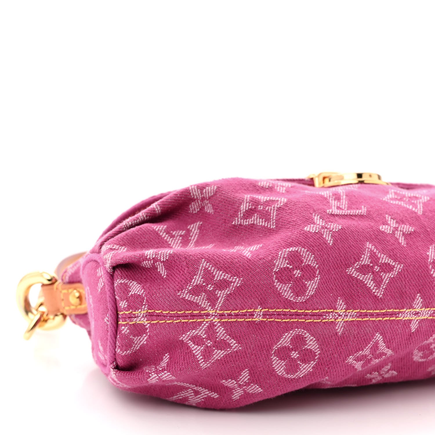 Louis Vuitton Monogram Denim Mini Pleaty Fuchsia 8 of 9