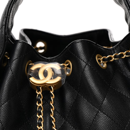 Chanel Caviar Quilted Small Chanel 25 Handbag Black 8 of 11