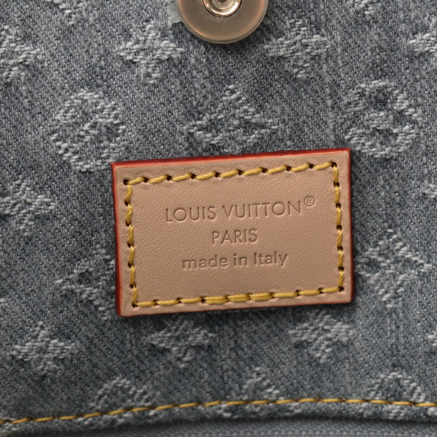 Louis Vuitton Monogram Denim CarryAll MM Washed Gray 7 of 10