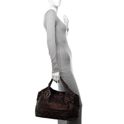 Chanel Metallic Calfskin Baby Coco Cabas Bronze 2 of 14