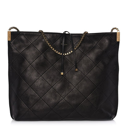 Saint Laurent Calfskin Medium Suzanne Hobo Black 1 of 7