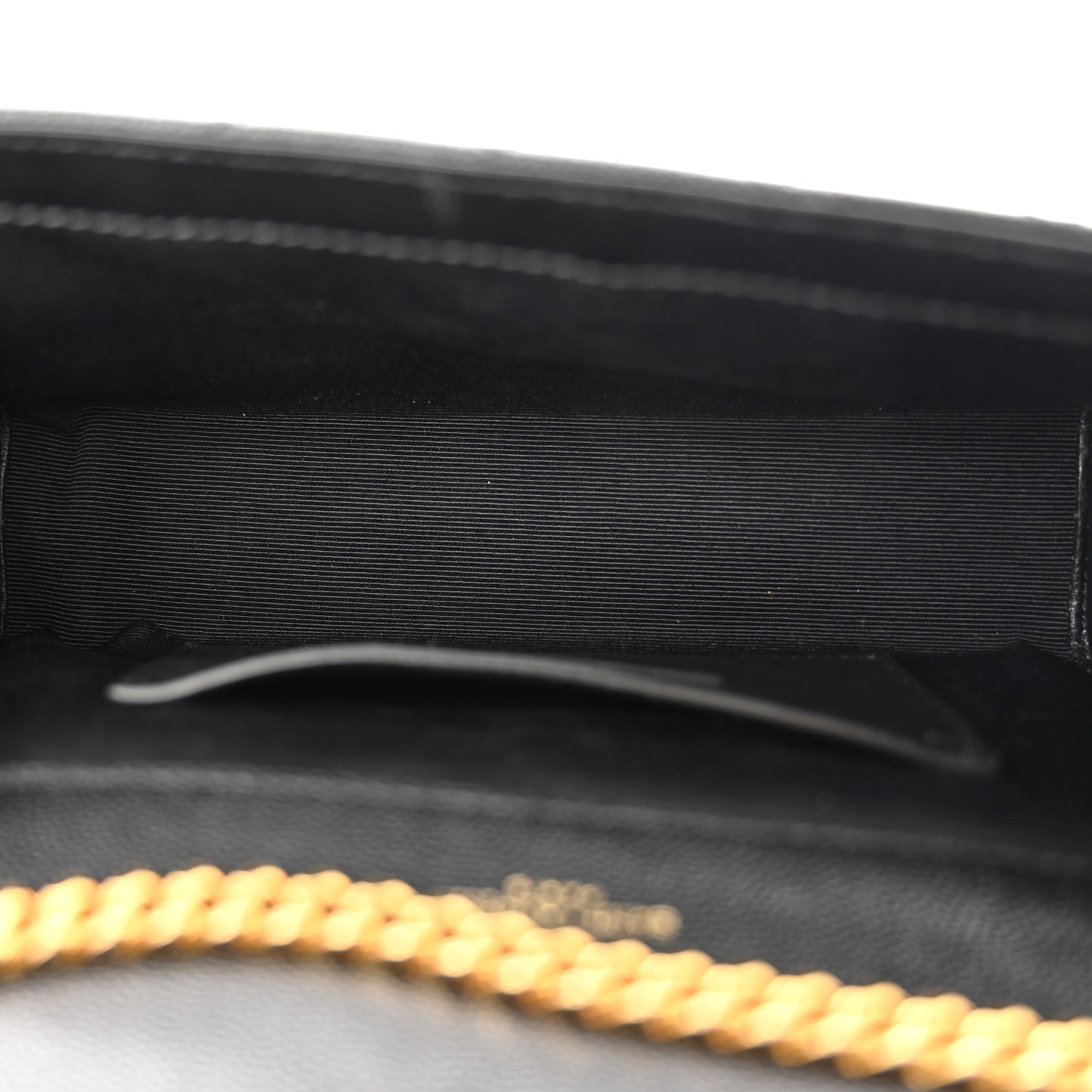 Grain De Poudre Textured Mixed Matelasse Triquilt Small Monogram Satchel Black