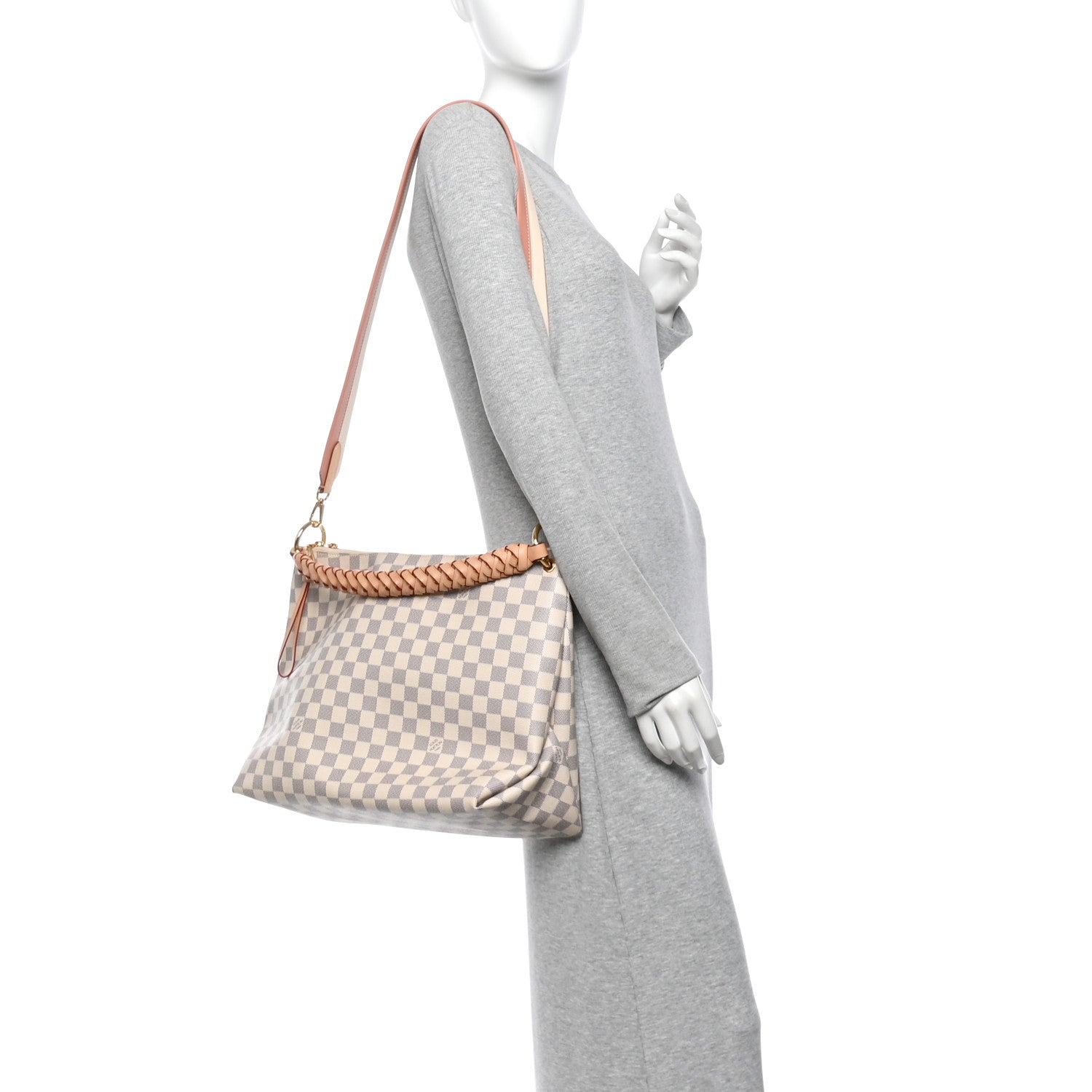 Louis Vuitton Damier Azur Beaubourg Hobo MM 2 of 9