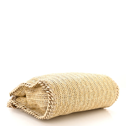 Stella McCartney Metallic Raffia Mini Falabella Tote Gold 4 of 11