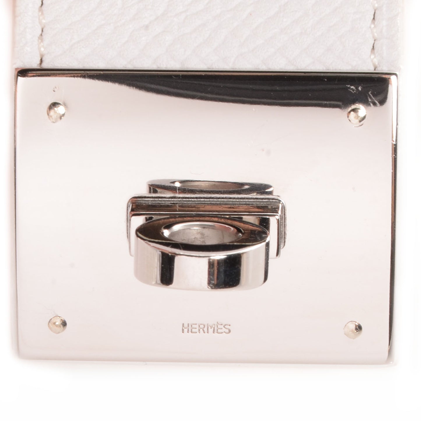Epsom Kelly Dog Cuff White