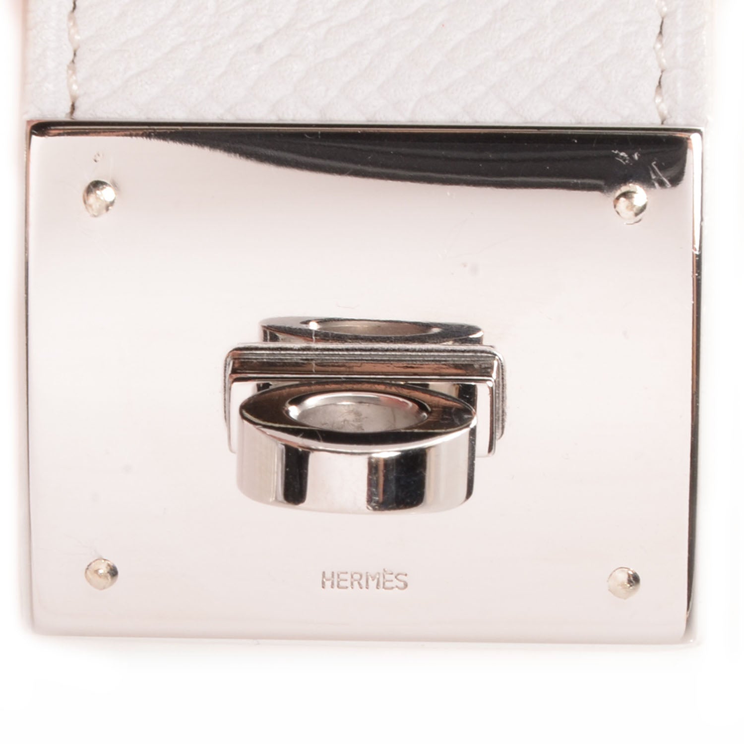Hermes Epsom Kelly Dog Cuff White 4 of 6